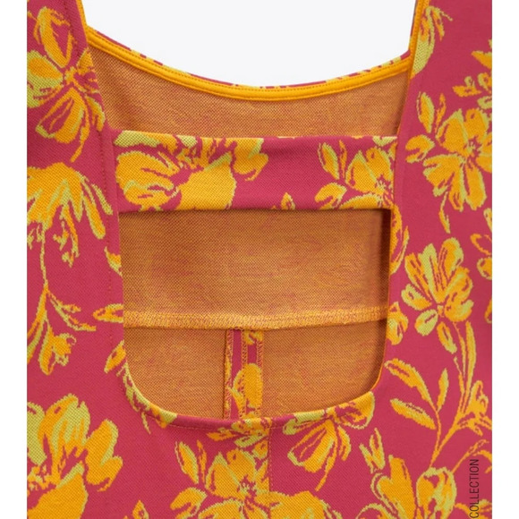 Zara Jewel Jacquard Dress NWT - Picture 6 of 6